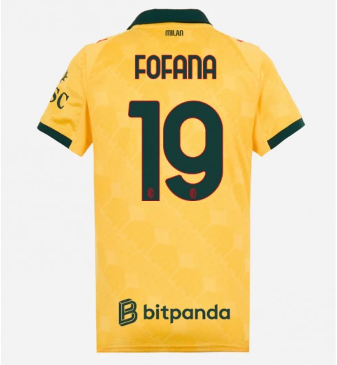 Ženske Nogometnih dresov AC Milan Youssouf Fofana #19 Tretji 2025-26 Kratki rokavi Ženske Nogometnih dresov AC Milan Youssouf Fofana #19 Tretji 2025-26 Kratki rokavi